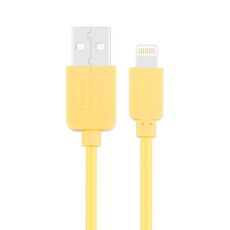 Haweel 1 m ad alta velocità 35 core da 8 pin a cavo di ricarica di sincronizzazione USB per iPhone, iPad (giallo)