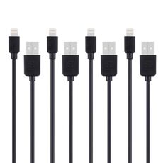 4 pezzi Hawel 1 m ad alta velocità 8 pin per sincronizzazione USB e kit di cavo di ricarica per iPhone, iPad (nero)