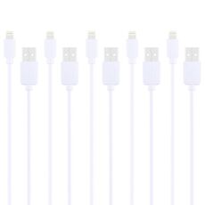 5 pezzi Hawel 1 m ad alta velocità 8 pin per sincronizzazione USB e kit di cavo di ricarica per iPhone, iPad (bianco)