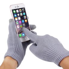 Guanti schermo HAWEEL tre dita Touch per i bambini, Per iPhone, Galaxy, Huawei, Xiaomi, HTC, Sony, LG e altri dispositivi Touch Screen (Grigio)