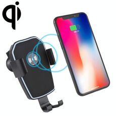 K81 10W QI Supporto per telefono cellulare con ricarica wireless per auto a induzione a gravità rotante universale con ventosa