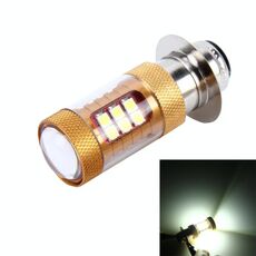 H6M / P15D 15W 1300 LM 6500K Faro per moto con 28 lampade SMD-3030-LED, DC 12V (luce bianca)