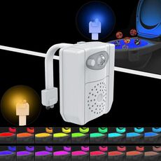 Sensore di movimento PIR a 16 colori + luce LED per aromaterapia con sterilizzazione UV, Luce notturna per sedile da bagno per WC domestico, DC 5V
