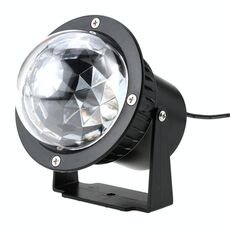 3W RGB IP65 Impermeabile Mini Crystal Magic Ball LED Stage Light, Luce da giardino a 3 LED da esterno per discoteca DJ, KTV Club, bar, matrimonio, festa in casa (luce colorata)