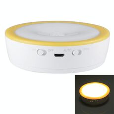 R10 ricarica USB LED PIR sensore di luce notturna, 4000K luce di emergenza della lampada del Governo, del sensore Distanza: circa 3m, DC 4.5V (giallo)
