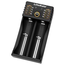 LiitoKala Lii-202 Caricabatteria intelligente con uscita USB per Li-ion IMR 18650, 18490, 18350, 17670, 17500, 16340 (RCR123), 14500, 10440
