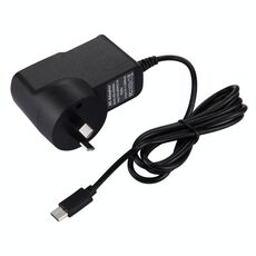 Caricatore per porta USB-C / Type-C 5V 2A per Macbook, Google, LG, Huawei, Nokia, Microsoft, Xiaomi, OnePlus, Letv, Meizu, altri smartphone o tablet, spina AU