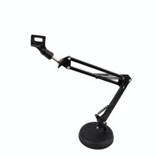 Supporto da tavolo per telefono cellulare con microfono singolo a cantilever girevole a 360 gradi