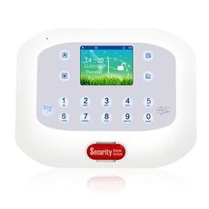 DY-GSM50A Kit 8 in 1 315MHz / 433MHz Wireless GSM / PSTN Sistema di allarme antifurto intelligente, schermo LCD touch panel (bianco)