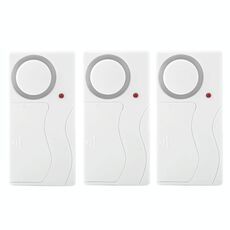 Sicurezza domestica Telecomando senza fili Porta finestra Sirena Sensore magnetico Avviso di allarme, 1 telecomando + 3 sensori magnetici