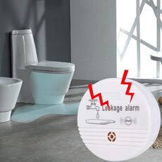 Sensore rilevatore di perdite d'acqua a 360 gradi Sensore di perdite d'acqua in volume 85dB per cucina domestica, WC, pavimento