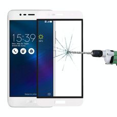 Per Asus ZenFone 3 Max / ZC520TL 0.26mm 9H Durezza superficiale Pellicola a schermo intero in vetro temperato serigrafato colorato a prova di esplosione (bianco)
