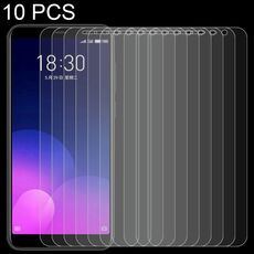 10 PCS 0.26 9H superficie dello schermo di durezza 2.5D completa Vetro temprato Film per Meizu M6T