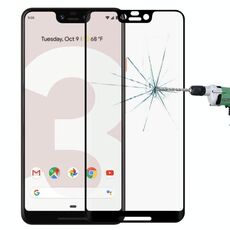 Pellicola in vetro temperato a schermo intero con bordo curvo 3D da 0,3 mm 9H per Google Pixel 3 XL