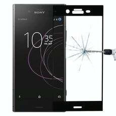 Per Sony Xperia XZ1 0.26mm 9H Durezza superficiale 3D Proteggi schermo in vetro temperato a schermo intero (nero)