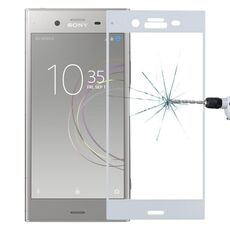 Per Sony Xperia XZ1 0.26mm 9H Durezza superficiale 3D Protezione per schermo in vetro temperato a schermo intero (bianco)
