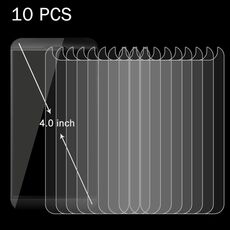 10 PCS 4.0 pollici Cellulare 0.26mm 9H Durezza superficiale 2.5D Pellicola per schermo in vetro temperato antideflagrante