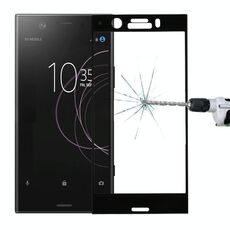 Per Sony Xperia XZ1 Compact 0.26mm 9H Durezza superficiale 3D Protezione schermo in vetro temperato a schermo intero (nero)