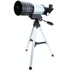 F30070M Cannocchiale da osservazione portatile professionale ad alta definizione High Times Espace telescopio con treppiede (argento)