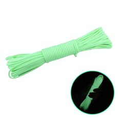 20 m 9-Core Nylon + Poliestere Full-light Outdoor Tenda da campeggio Rescue Corda da arrampicata fluorescente in bundle (verde)