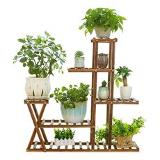 Espositore per fiori in legno Espositore per vasi in legno Scaffale portaoggetti