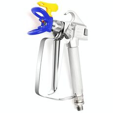Pistola a spruzzo airless ad alta pressione e portaugello e set di ugelli, accessori per spruzzatore a spruzzo di vernice (blu)