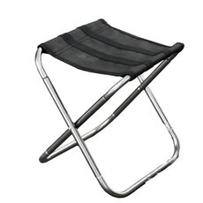 Sgabello pieghevole portatile da esterno, dimensioni: 25 * 22 * ​​26 cm (argento)