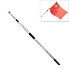 10 PCS 3M 3 nodi multifunzionale telescopico in acciaio inox guida del bastone di insegnamento Flagpole Signal Flag