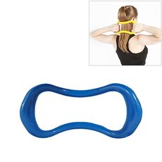 Smooth Yoga Pilates Magic Circle Fascia Stretching Training Ring (Blu)