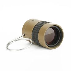 Mini telescopio in miniatura tascabile 2,5x17,5 mm con fibbia a dito (oro)