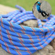 XINDA XD-S9804 Corda ausiliaria per arrampicata Corda statica Corda di salvataggio di sicurezza, lunghezza: 20 m Diametro: 10 mm (blu)