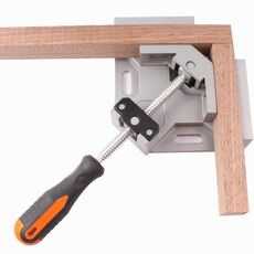 Manico singolo in alluminio Morsetto ad angolo retto da 90 gradi Morsetto ad angolo Clip per telaio per la lavorazione del legno Strumento per cartelle ad angolo retto