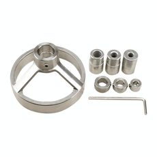 Guida per trapano 8 in 1 Maschera per fori tascabili verticali 5/6/7/8/9/10 / 12mm Localizzatore di fori per punte da trapano Kit per maschere per la lavorazione del legno in acciaio inossidabile