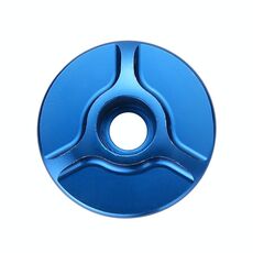 1 paio di tappi per cuffie per bici in alluminio CNC per bicicletta C16 (blu)