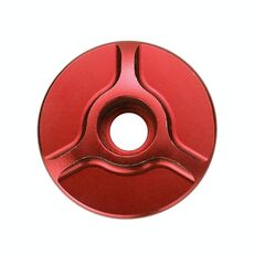 1 paio di tappi per cuffie per bici in alluminio CNC per bicicletta C16 (rosso)