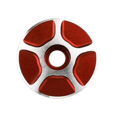 1 paio di tappi per cuffie per bici in alluminio CNC per bicicletta C17 (rosso)