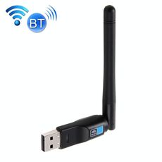 Adattatore wireless WiFi USB 2 in 1 Bluetooth 4.0 + 150 Mbps 2,4 GHz con antenna esterna 2D1