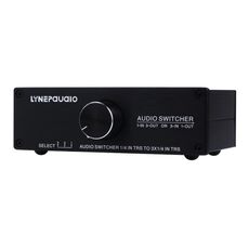 B833 Altoparlante passivo Altoparlante con interruttore stereo, 1 ingresso e 3 uscite o 3 ingressi e 1 uscita (nero)