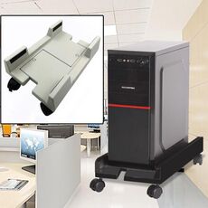 Staffa regolabile host computer mainframe con ruota, taglia: S (bianco)