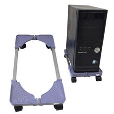 Staffa base mobile regolabile per host mainframe computer con ruota, lunghezza 43-55 cm regolabile, larghezza 22-34 cm regolabile