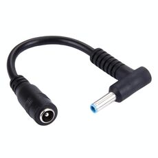 Cavo adattatore di alimentazione per interfacce da 4,5 x 3,0 mm maschio piegato a 5,5 x 2,1 mm femmina per notebook, lunghezza: 10 cm