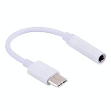 Adattatore audio da USB-C / Type-C a 3,5 mm, lunghezza: circa 10 cm (bianco)