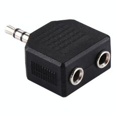 Adattatore splitter maschio da 3,5 mm a doppio femmina da 3,5 mm
