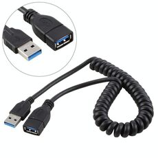 Cavo di prolunga retrattile da 1,5 m USB 3.0 maschio a femmina ad alta velocità