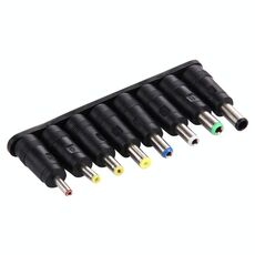5.5x2.1mm femmina a più interfacce maschili Set di adattatori di alimentazione 8 in 1 per notebook laptop HP / Sony / Acer / ASUS / DELL