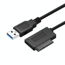 Indicatore adattatore cavo SATA slimline da USB 3.0 professionale a 7 + 6 pin