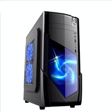 1728 USB 3.0 Chassis principale 440x180x480mm Micro-ATX / ATX PC Desktop PC Game Computer Case (nero)