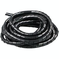 Tubo a spirale in PE da 4 m con organizzatore per avvolgimento del filo Tubo ordinato, diametro nominale: 16 mm (nero)