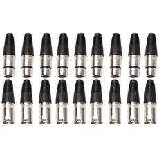 10 coppie di connettori XLR a 3 pin maschio + femmina jack per microfono