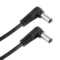 Cavo di alimentazione CC da 30 cm 5 A 5,5 x 2,1 mm maschio a gomito maschio, 12-24 V. CC